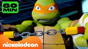 Черепашки-ниндзя | 60 МИНУТ пранков и битв Майки!  | Nickelodeon Cyrillic