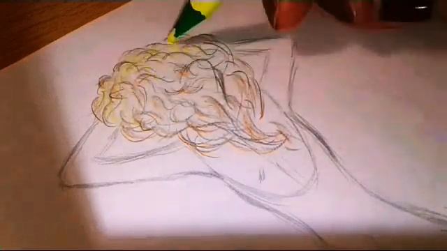 Девушка на балконе #картина#карандаш#рисунок