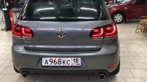 Диодные Фонари Golf 6 GTI с бегущим поворотником