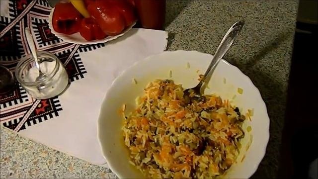 Фаршированный перец на Святвечер, постные блюда