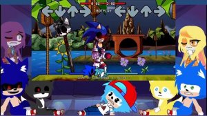 FnF & sonic react to SONIC.EXE ZERO VERSION (Remake Vs Sonic.EXE Red Rings)