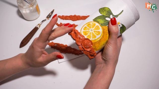 Идея декора баночки из картона смотреть онлайн