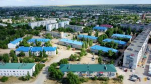 Суровикино сверху. Микрорайон 1 г. Суровикино 4к