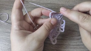 МК.Платок крючком из мохера ,нежным рисунком