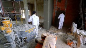 Технология механизированной штукатурки стен