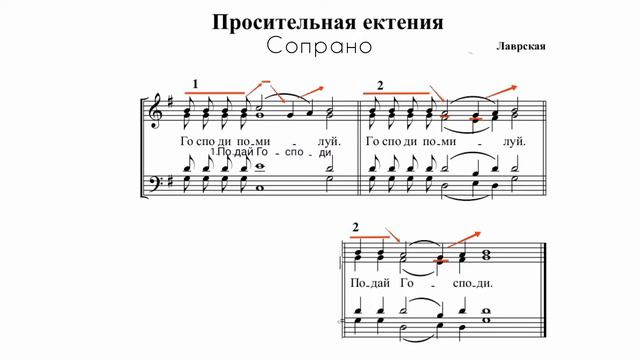Просительная Eктения. Московская-Лаврская. Сопрано. смотреть онлайн