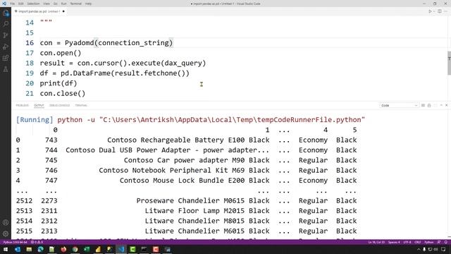 Connect Python to Power BI and SSAS and run DAX Queries смотреть онлайн