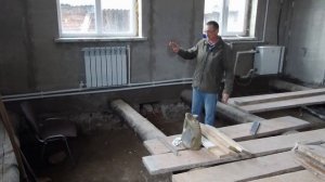 как делают полы в деревенских домах