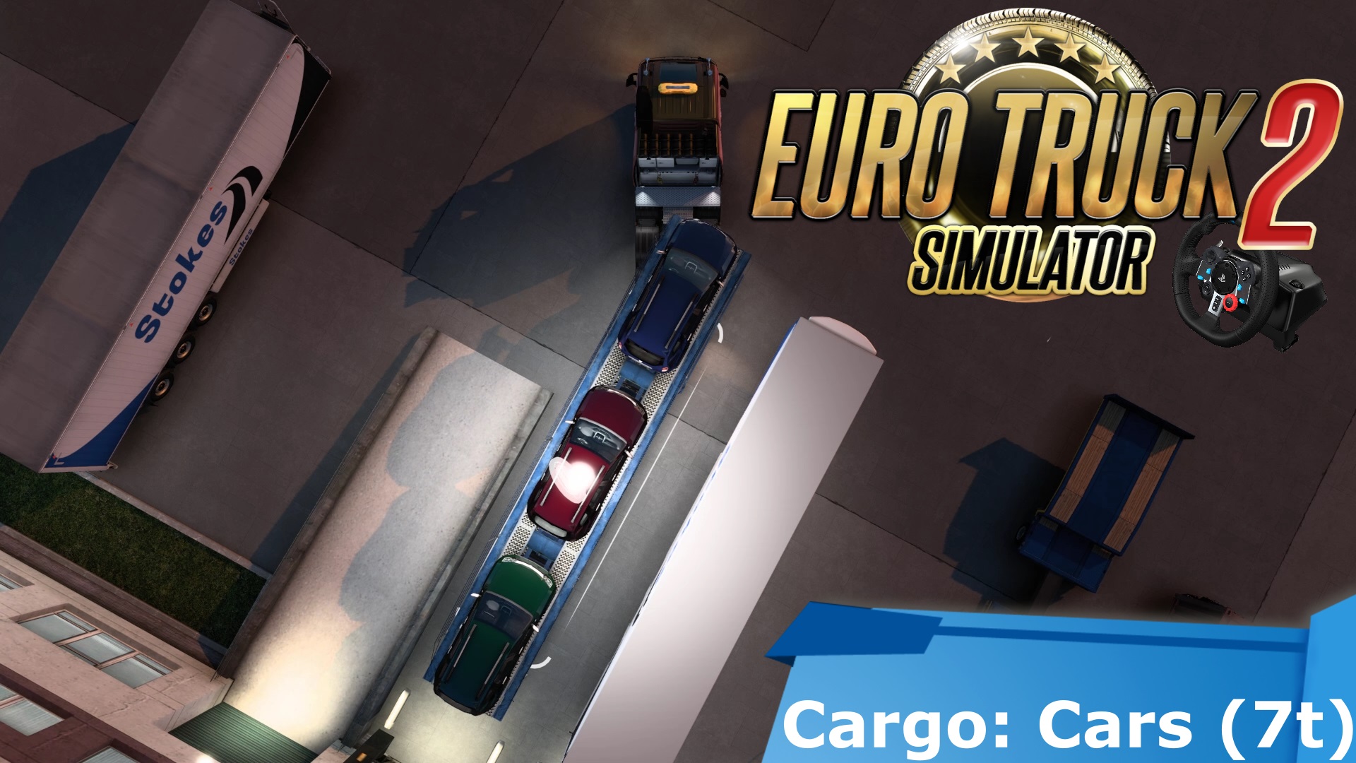 Euro Truck Sim 2 - Груз: Автомобили | Большегруз Volvo 750 | Logitech G29
