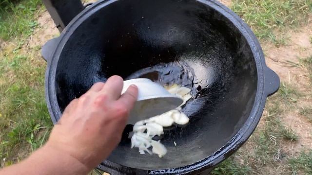 Картофель по охотничьи в казане. Просто, быстро, вкусно!