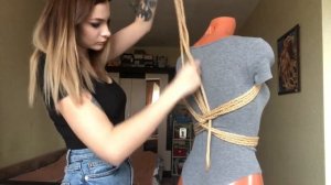 Shibari - простой обвяз груди/ красивый бондаж (simple, beautiful bondage)