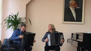 В. Гридин "Карело-финская полька" исп. Дуэт баянистов: Михаил Зацепин и Людмила Катаева