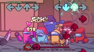 Friday Night Funkin' - Double Kill but 4 Impostors and 5 Crewmates join in