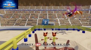 Nick Wilde vs Nick Wilde sarlacc pit arena fight Disney Infinity toy box