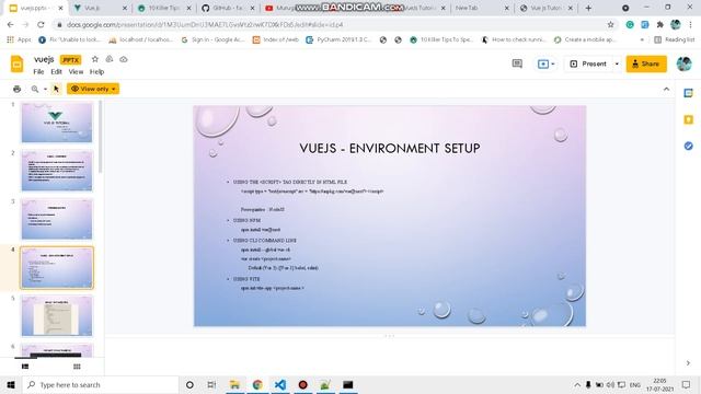 Vue JS 3 installation in Tamil