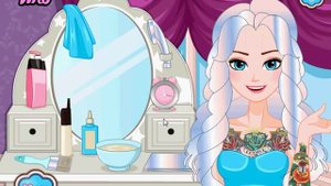 Elsa Tattoo Removal Makeover (Фрозен Эльза - Татуировки и Макияж) - Мультики для девочек