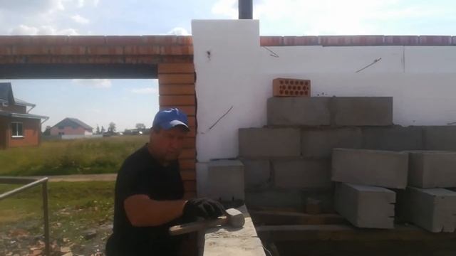 кладка бани из керамзитоблока