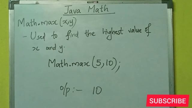JAVA TUTORIAL |PART-11| |MATH CLASS|