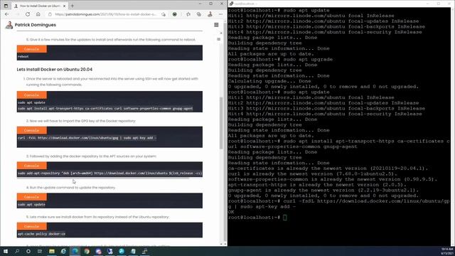 How to Install Docker on Ubuntu 20.04 смотреть онлайн