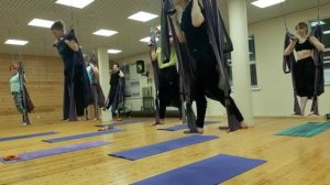 УРОК для БЁДЕР и ЯГОДИЦ. Йога в гамаках/ в воздухе/ флай. Fly yoga lesson. Вера Дроздова