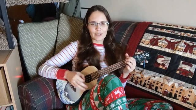 Deck the Halls Christmas Carol on Ukulele (Luna Great Wave Concert Ukulele) смотреть онлайн