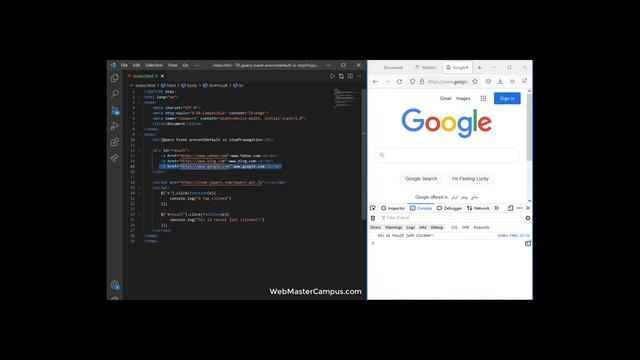 jQuery Event Preventdefault vs StopPropagation - preventdefault jquery смотреть онлайн