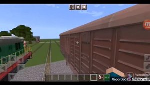 Обзор мод на поезда на майнкрафт пе мод поезда