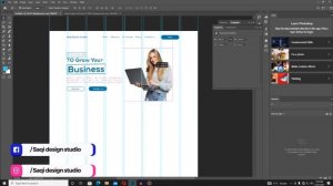 How to make Business Website #MianHeader #Nav_Bar Design in Photoshop #-1