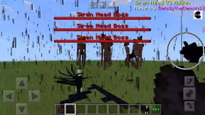 Slenderman vs Siren Head V3 in minecraft pe