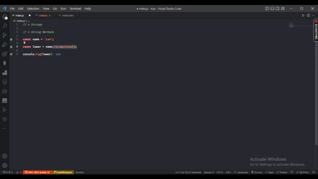 Javascript Strings