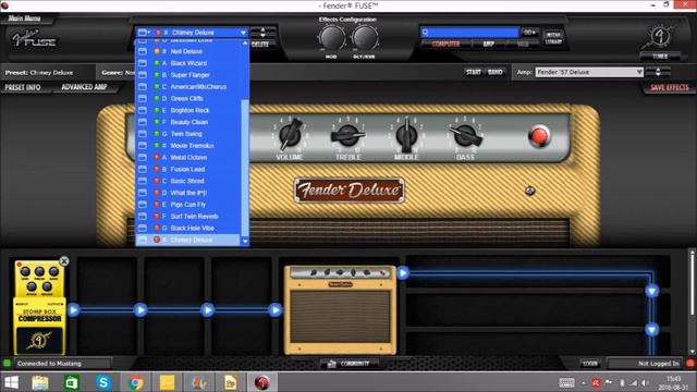 Fender Mustang II Presets смотреть онлайн