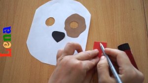 Hunde Maske basteln mit Lena ? Dog mask DIY ? как сделать маску собаки из бумаги