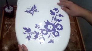 Посылка из Китая : Наклейка на унитаз с АЛИЭКСПРЕСС