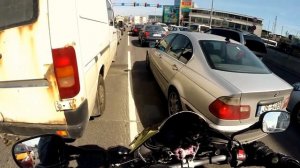 Девушка на Спорт байке покатушки по Городу 220КМ Шок
