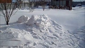 "Самодельная  большая лопата - скребок для снега (часть 2)""