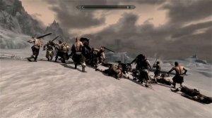 ♛ Skyrim Massive NPC Battles - 30 Silver Hand VS 4 Savage Werewolves