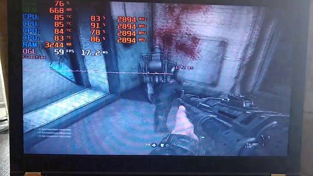 Lenovo ThinkPad x230 gaming Wolfenstein the New Order on intel hd 4000 смотреть онлайн