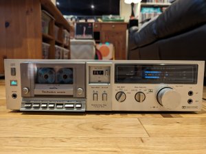 Кассетный проигрыватель-мвгнитофон Vintage Technics RS-M240X.-ЯПОНИЯ-Годы выпуска: 1980 - 1983