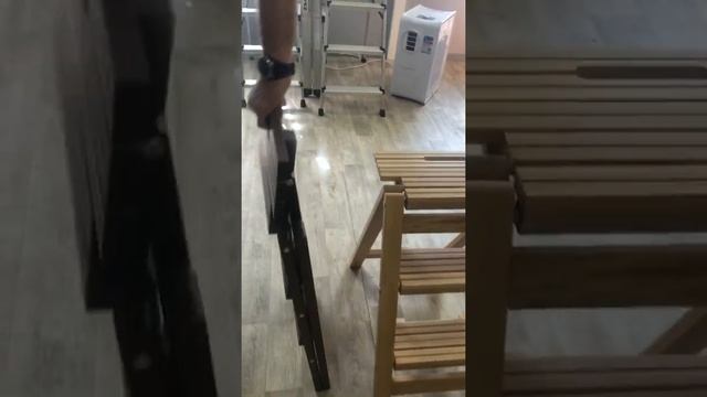 Стремянка деревянная МИККИ 3 ступени без ручки смотреть онлайн