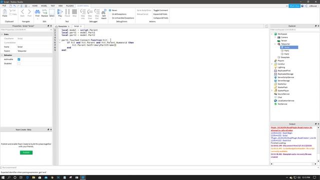 How To Make A CFrame Teleporter On Roblox - [Scripting Tutorial] смотреть онлайн