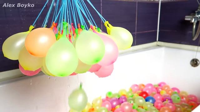 Что если сделать целую ванну водяных бомбочек؟ Водяные бомбочки с Алиэкспресс, обзор смотреть онлайн