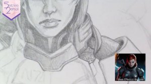 Commander Shepard from Mass Effect - Weekend Sketch