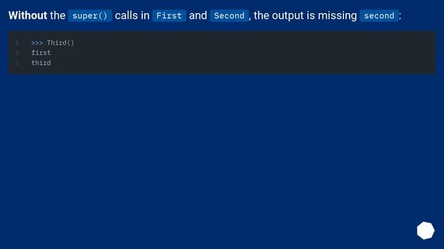 How does Python's super() work with multiple inheritance?