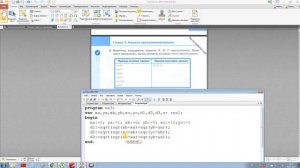Уроки программирования на языке Pascal. Вычисление площади треугольника по координатам вершин