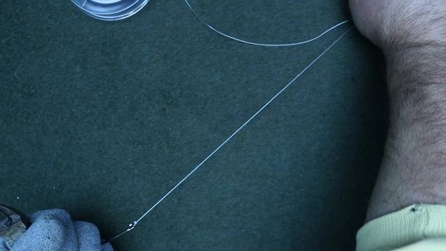 Как привязать крючок к толстой леске надёжным но маленьким узлом