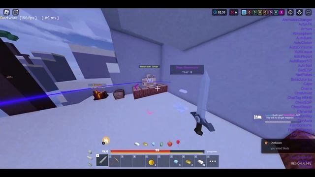 DortWare Ruins The Roblox Bedwars Anticheat смотреть онлайн