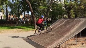 Прокусил язык во время трюка/ Прогресс на bmx.