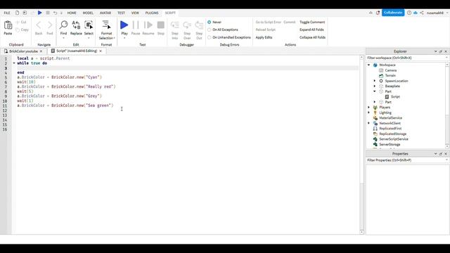 Программирование для новичков #3 - Роблокс Студио смотреть онлайн