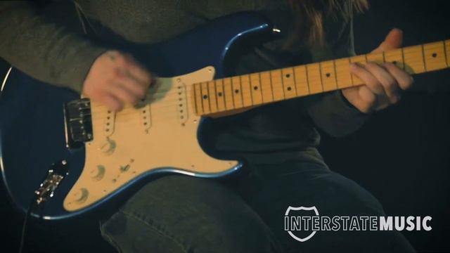 Fender American Ultra Stratocaster Electric Guitar, Cobra Blue | Interstate Music смотреть онлайн