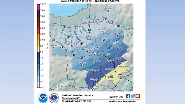 NWS Binghamton 2 7 2017 day Video смотреть онлайн